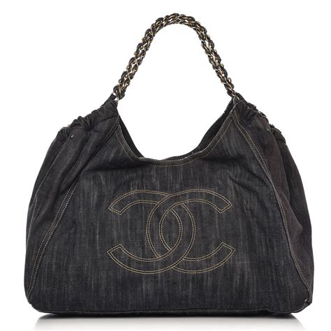 chanel denim coco cabas bag|CHANEL Denim XL Coco Cabas Tote Dark Blue .